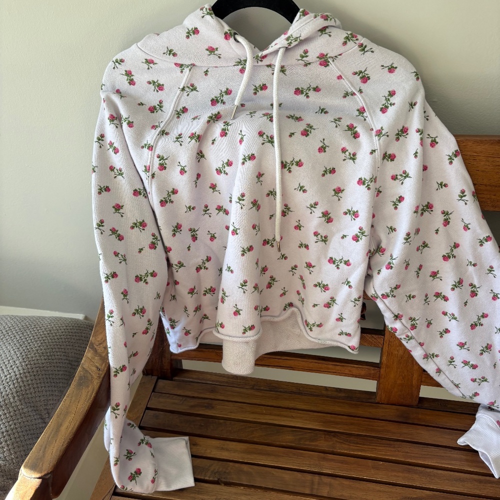 Beach Riot Cropped Floral Sweatshirt